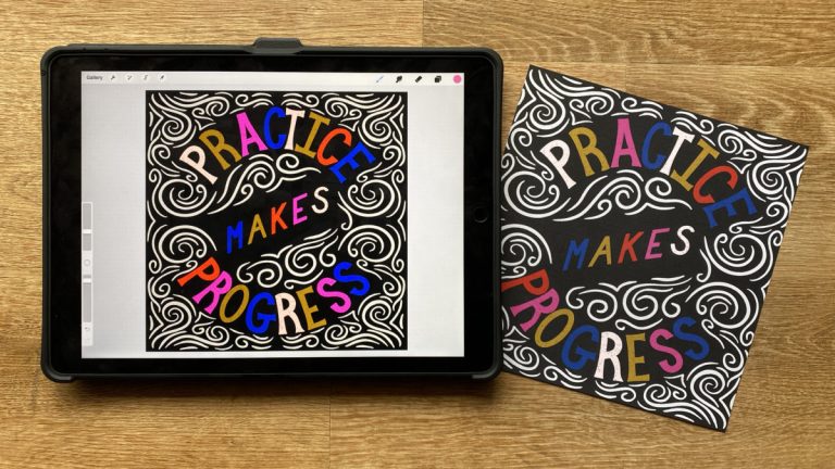 How to Use Procreate Brushes to Create Digital Wall Decor