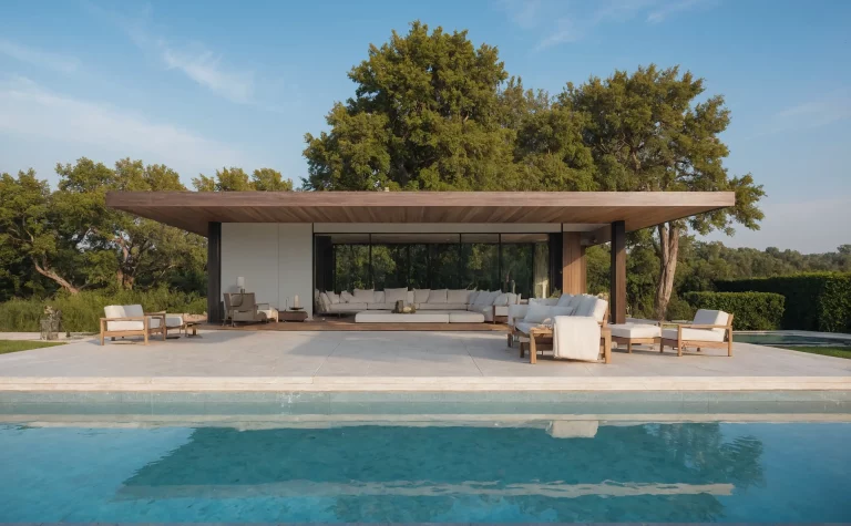 How To Design A Poolside Dining Pavillion